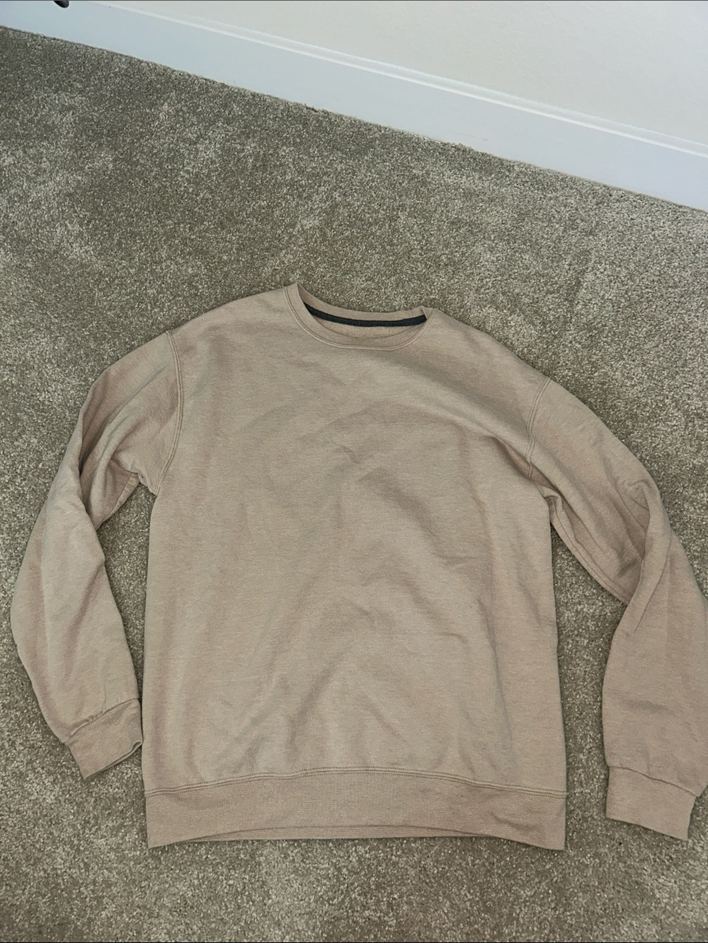 Hanes Men's Crewneck Sweatshirt - Beige/Tan